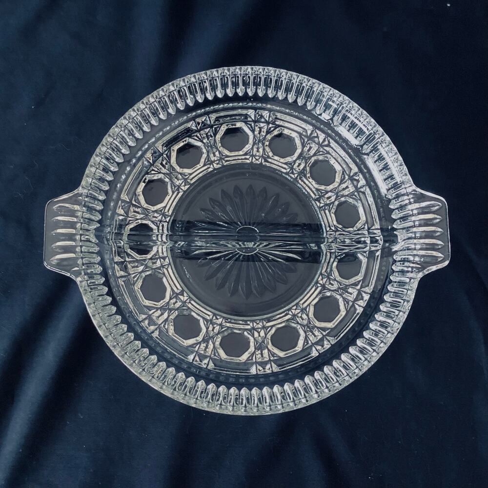 Indiana Glass Royal Brighton Divided Relish Dish